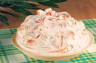 Postre helado alaska